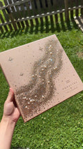 Custom Bedazzled Zodiac Canvas | Handmade Rhinestone & Pearl Astrology Wall Art | Personalized Zodiac Sign Commission
