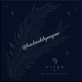 Virgo Sapphire Zodiac Canvas Print | Celestial Astrology Wall Art | Blue Gemstone-Inspired Zodiac Decor | Virgo Gift