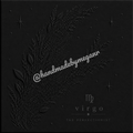 Virgo Onyx Zodiac Canvas Print | Celestial Astrology Wall Art | Black & Graphite Zodiac Decor | Virgo Gift