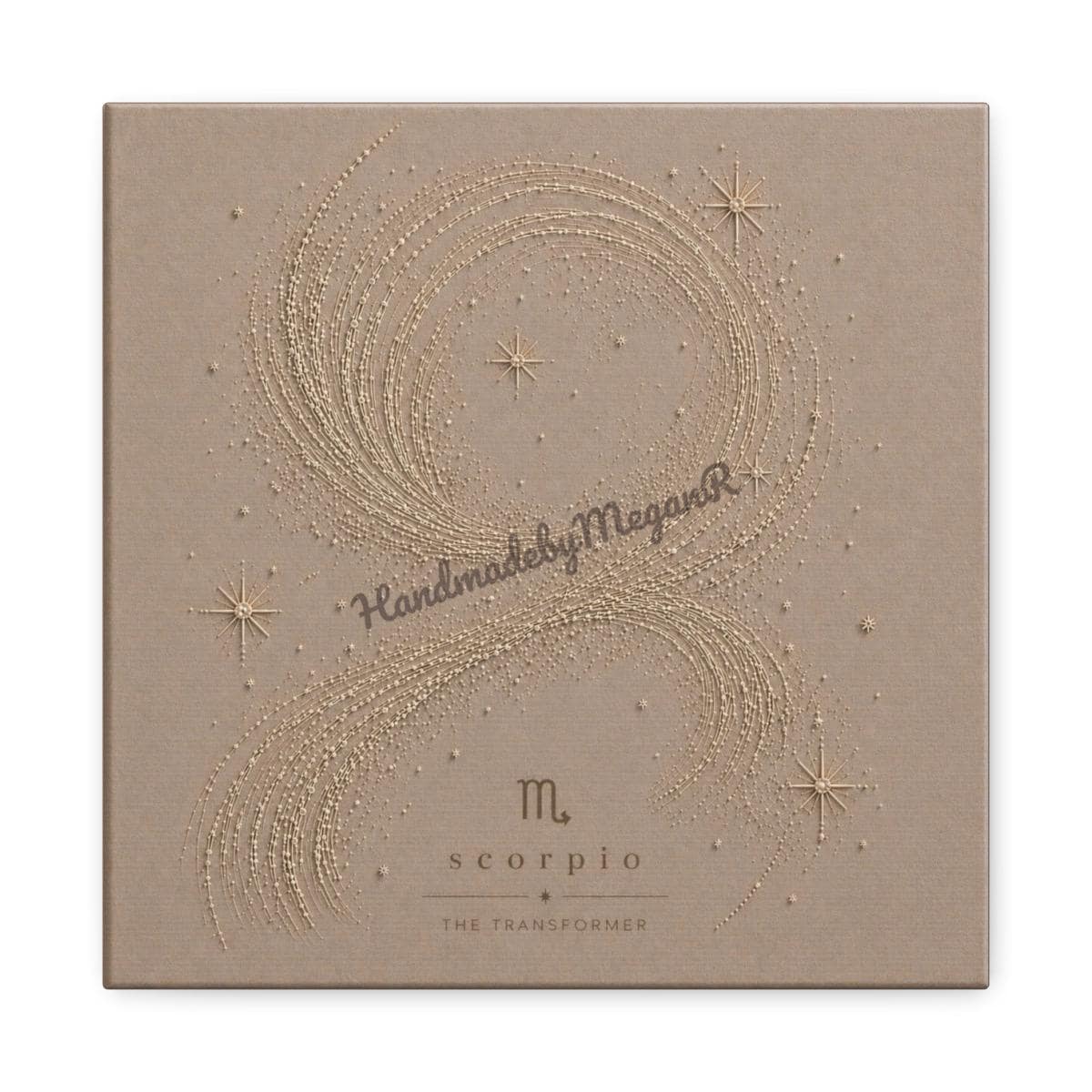 Custom Bedazzled Zodiac Canvas | Handmade Rhinestone & Pearl Astrology Wall Art | Personalized Zodiac Sign Commission