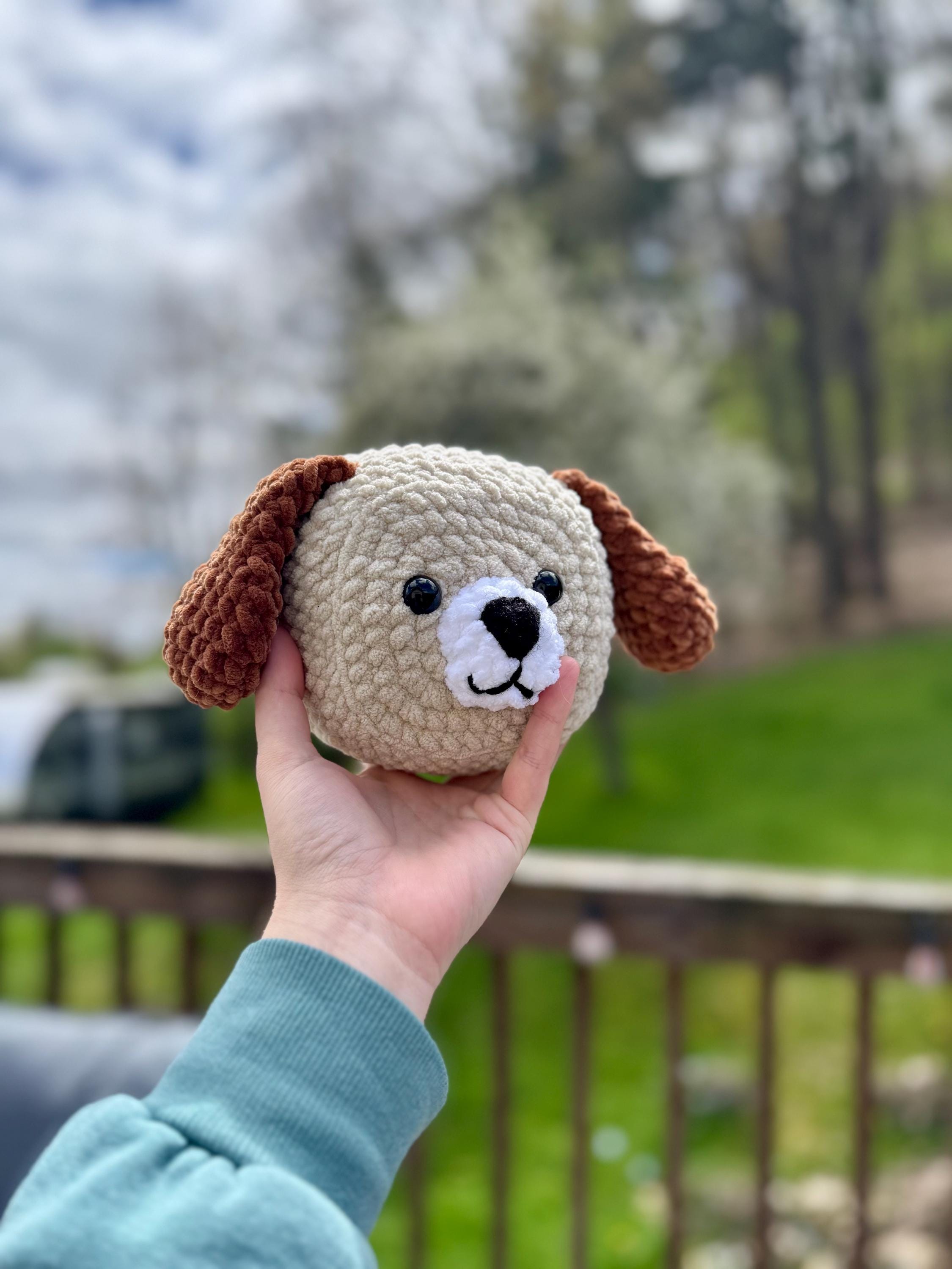 Cube Pup Crochet Pattern | Beginner Amigurumi Dog Plush Toy (PDF)